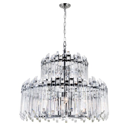 Cwi Lighting Henrietta 12 Light Chandelier With Chrome Finish 1065P28-12-601
